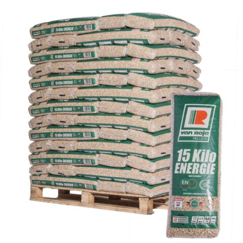 Pellet van Roje 6mm ENplus A1  - Pallet van 65 zakken van 15 KG