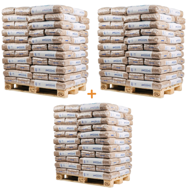 AANBIEDING: 3x Pallets Pellini Pellets 6mm HD+ & ENplus A1  - 198 Zakken - 15KG Per zak